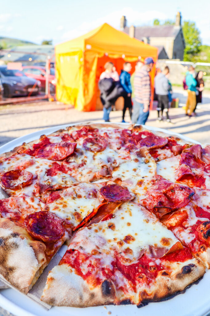New Yorkshire Pizza at Peak Cavern pop up cinema