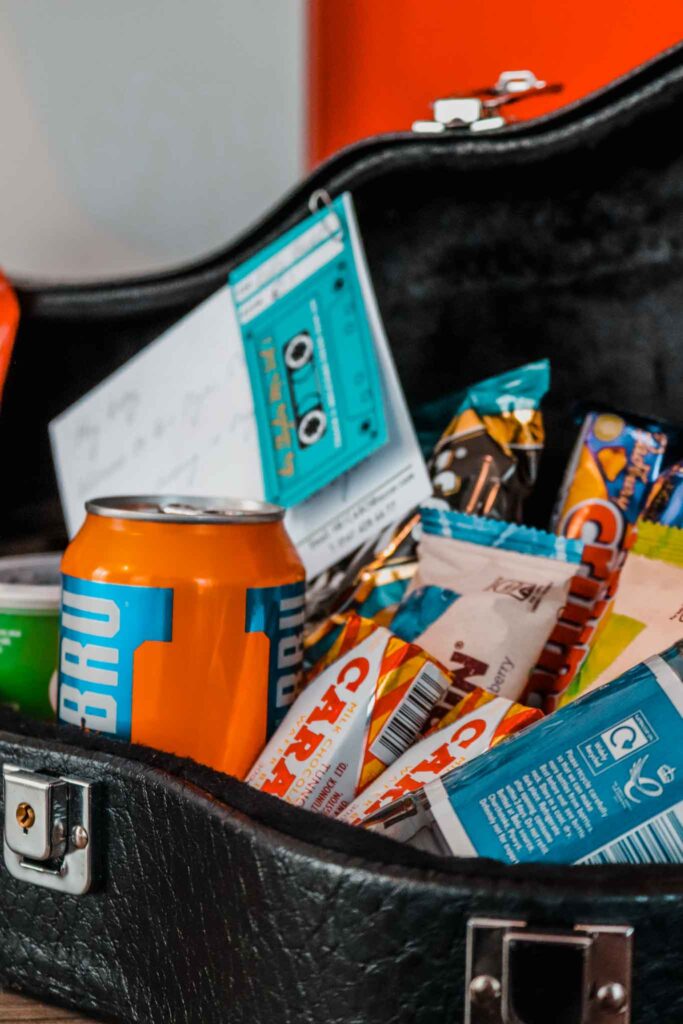 ibis Styles Glasgow Central double room music themed welcome goodies