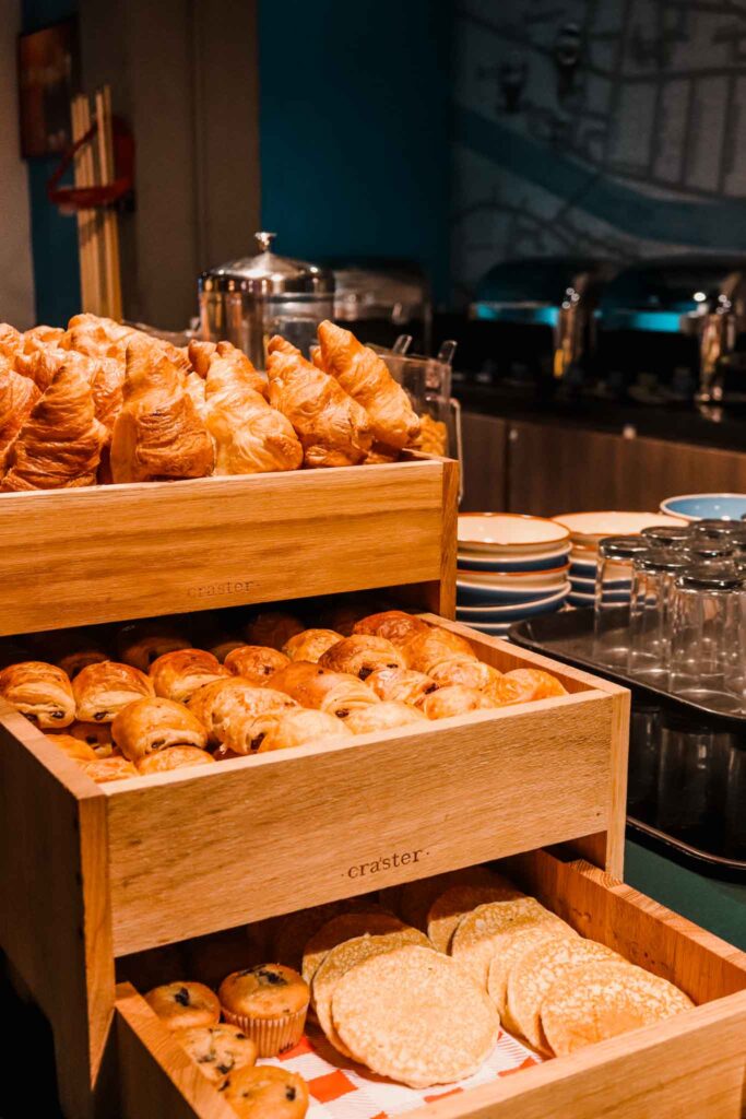 Pastries at breakfast