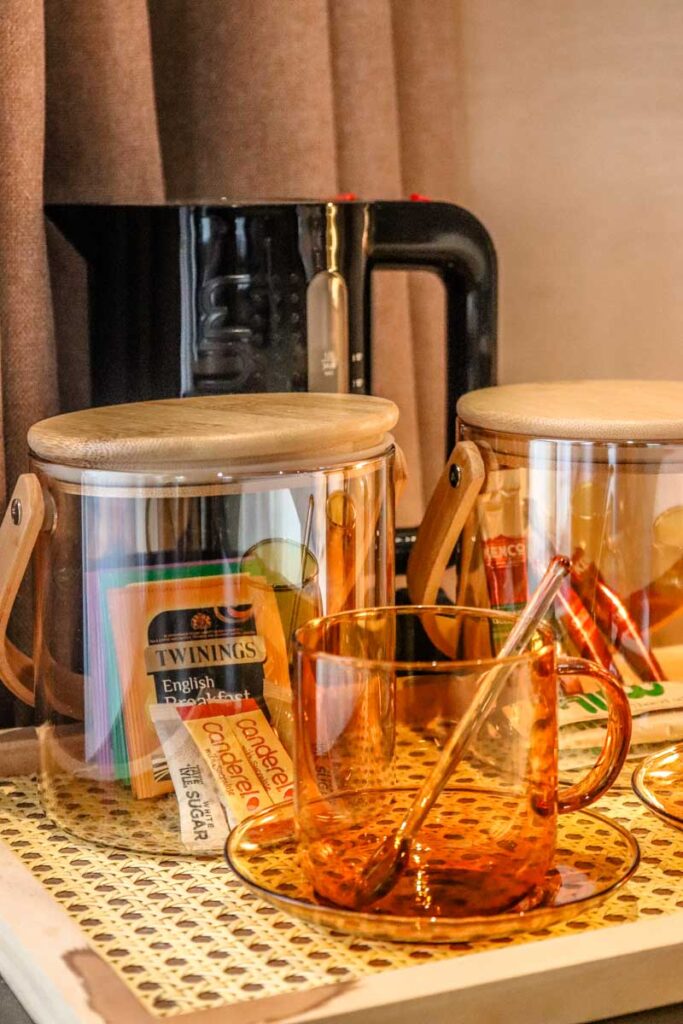 Tea and coffee facilities at The Alan
