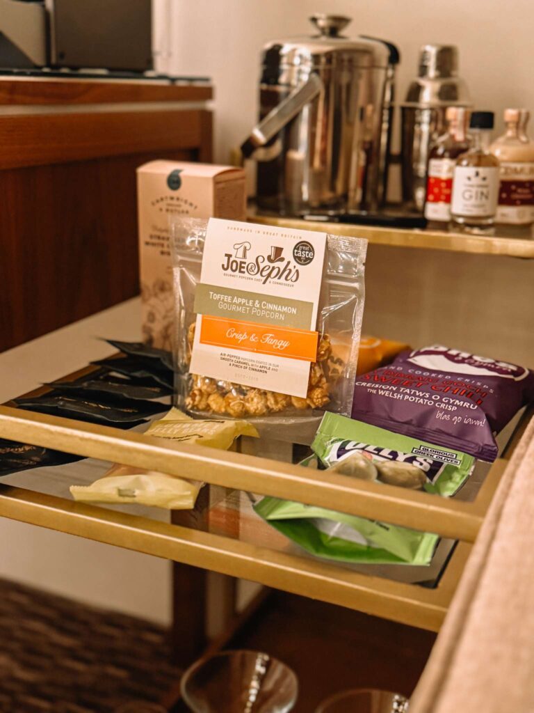 snacks in the room at Rookery Hall