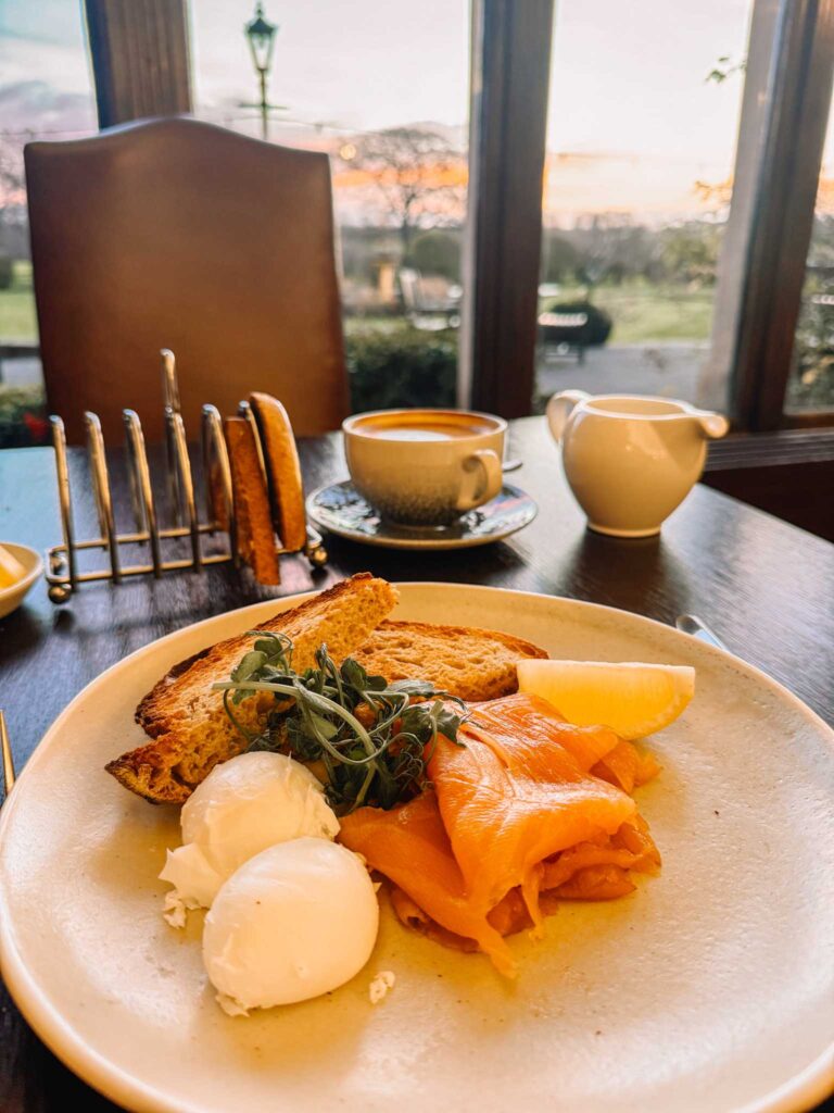 `Breakfast at Rookery Hall - smoked salmon