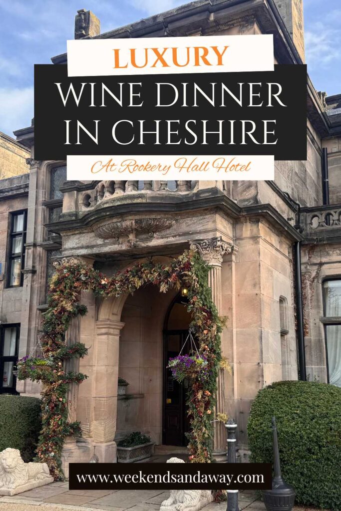Rookery Hall Hotel Wine Evening pin this
